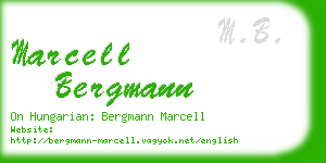 marcell bergmann business card